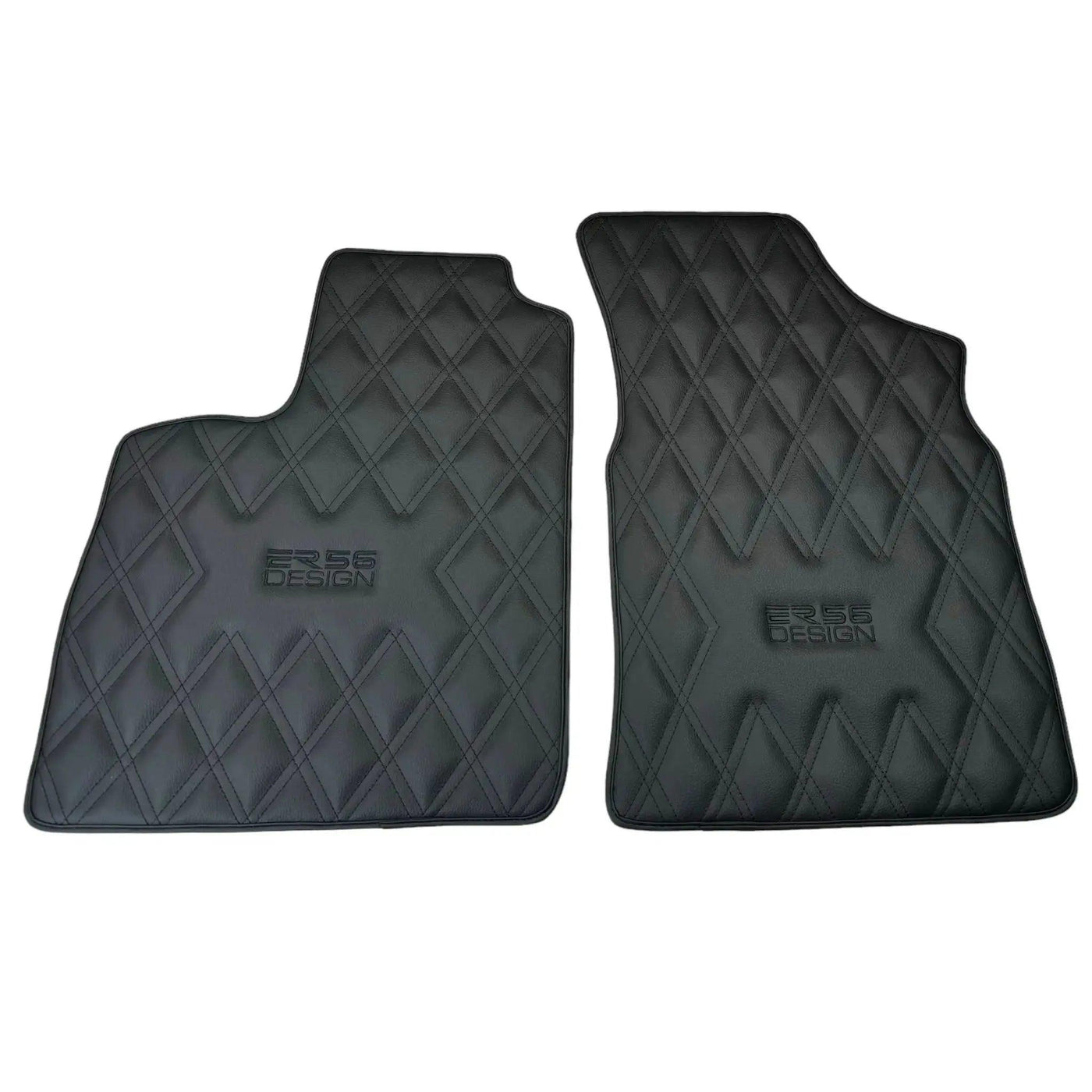 Black Floor Mats for Bentley Continental GT (2011–2018) with Leather | ER56 Design - AutoWin