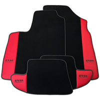 Black Floor Mats for Bentley Continental GT (2011–2018) with Red Leather | ER56 Design - AutoWin