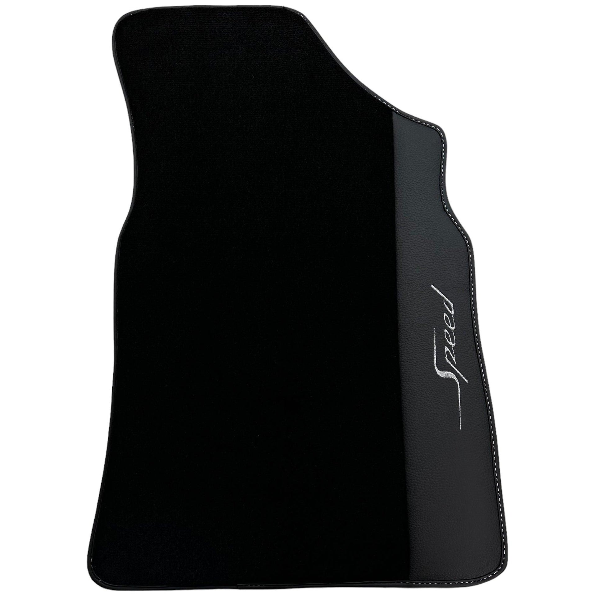 Black Floor Mats For Bentley Continental GT Speed (2011–2018) with Leather - AutoWin
