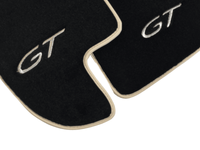 Black Floor Mats For Bentley Continental GTC (2006–2011) With Beige Trim - AutoWin
