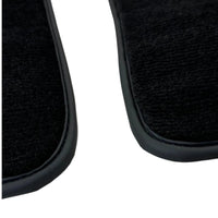 Black Floor Mats for Bentley Continental GTC (2006–2011) with Dark Brown Leather | ER56 Design - AutoWin