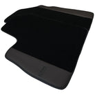 Black Floor Mats for Bentley Continental GTC (2006–2011) with Dark Brown Leather | ER56 Design - AutoWin