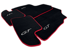 Black Floor Mats For Bentley Continental GTC (2006–2011) With Red Trim - AutoWin