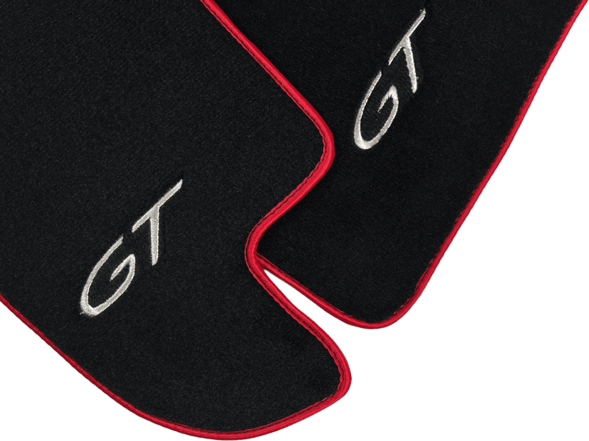 Black Floor Mats For Bentley Continental GTC (2011-2018) With Red Trim - AutoWin