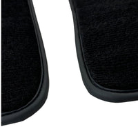 Black Floor Mats for Bentley Continental GTC (2011–2018) with Dark Brown Leather | ER56 Design - AutoWin