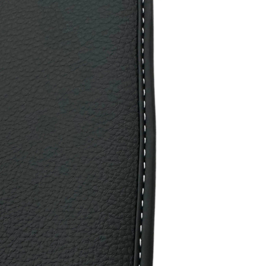 Black Floor Mats For Bentley Continental GTC (2018-2023) Speed with Leather - AutoWin