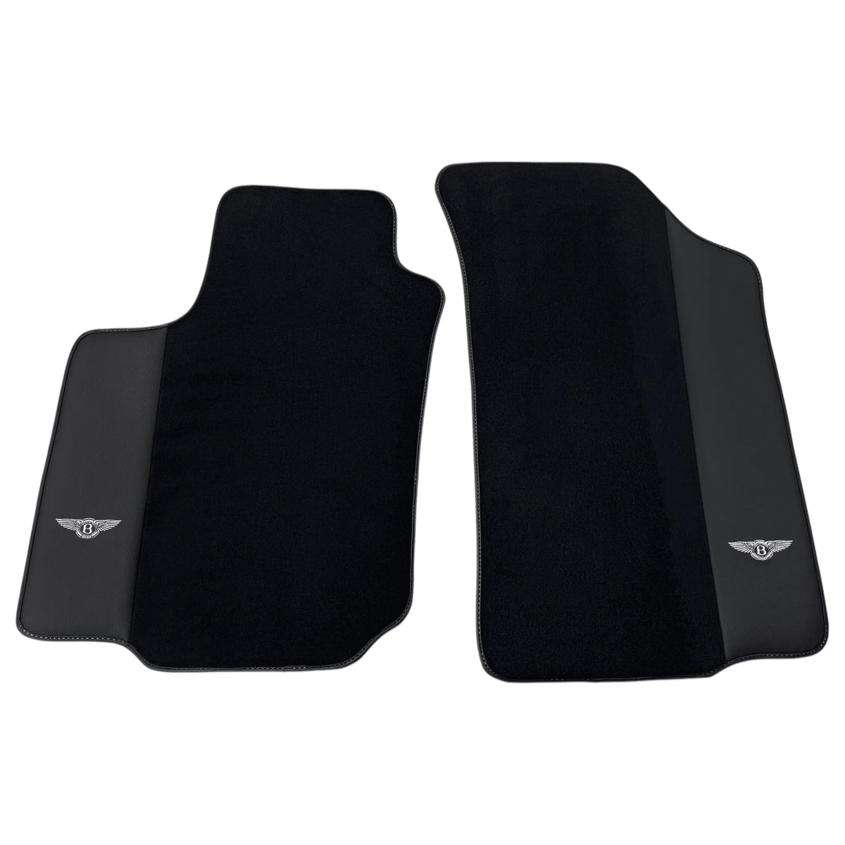 Black Floor Mats for Bentley Flying Spur (2013-2019) with Leather