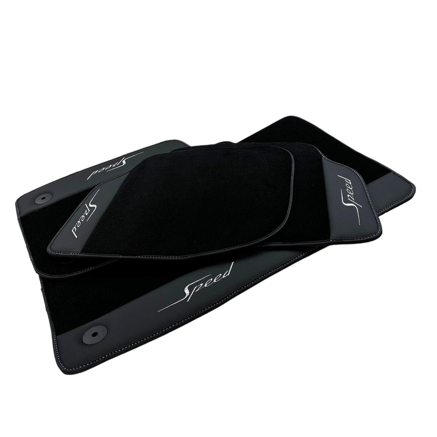 Black Floor Mats For Bentley Flying Spur Speed (2019-2023) - AutoWin