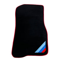 Black Floor Mats For BMW 4 Series F33 With Red Trim - AutoWin