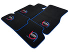 Black Floor Mats For BMW 4 Series G22 Coupe ER56 Design Limited Edition Blue Trim - AutoWin