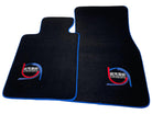 Black Floor Mats For BMW 4 Series G23 Convertible ER56 Design Limited Edition Blue Trim - AutoWin