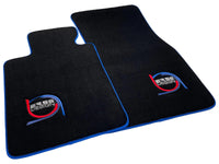 Black Floor Mats For BMW 5 Series E28 Sedan ER56 Design Limited Edition Blue Trim - AutoWin