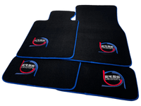 Black Floor Mats For BMW G61 (2023-2026) Touring ER56 Design Limited Edition Blue Trim - AutoWin