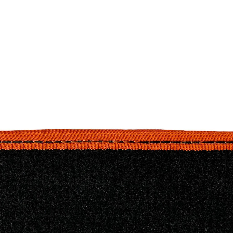 Black Floor Mats For BMW 1 Series F70 | Orange Trim - AutoWin