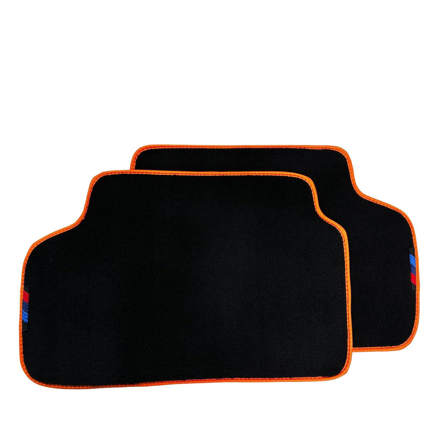 Black Floor Mats For BMW M3 G81 Touring (2022-2026) | Orange Trim - AutoWin