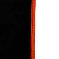 Black Floor Mats For BMW U06 (2022-2026) | Orange Trim - AutoWin