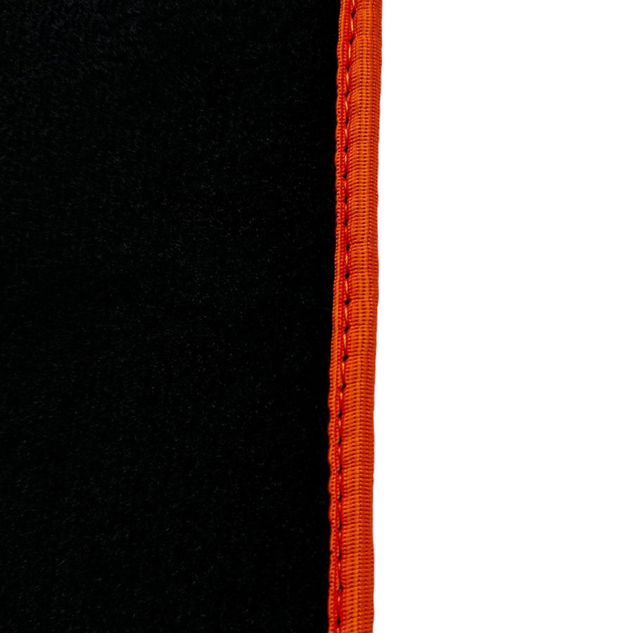 Black Floor Mats For BMW 1 Series F70 | Orange Trim - AutoWin