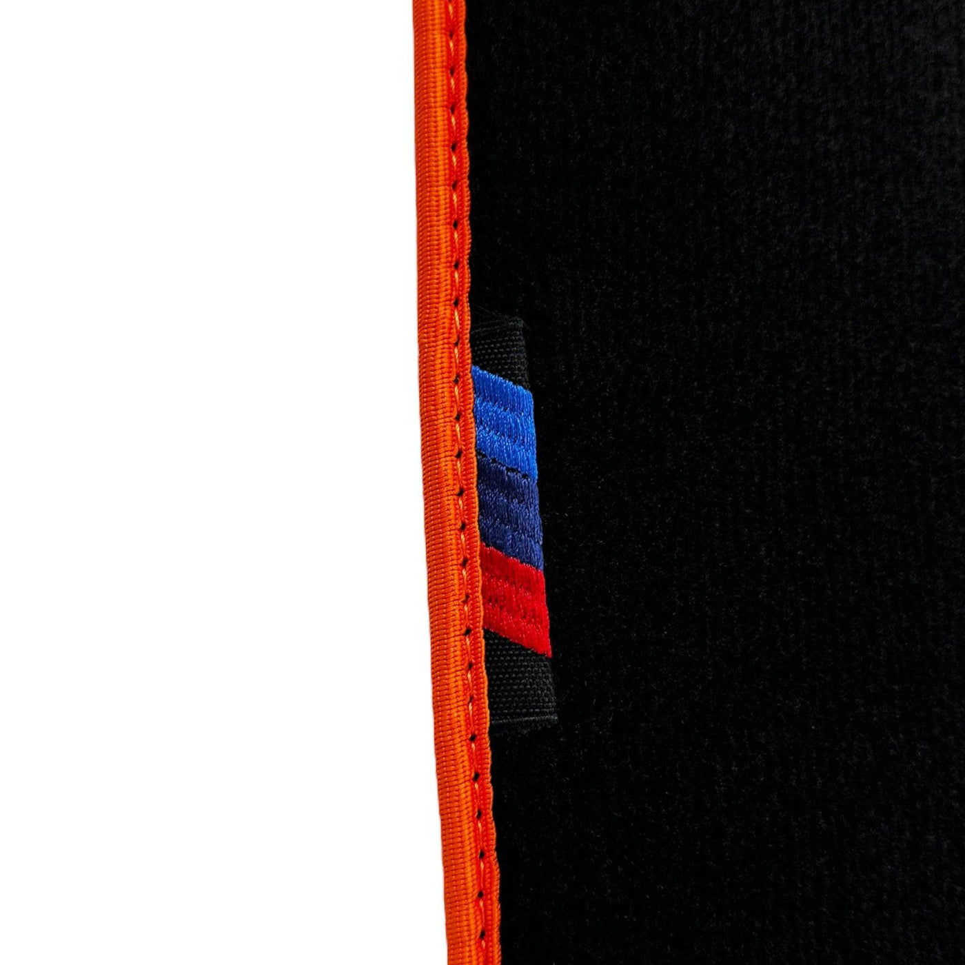 Black Floor Mats For BMW U06 (2022-2026) | Orange Trim - AutoWin