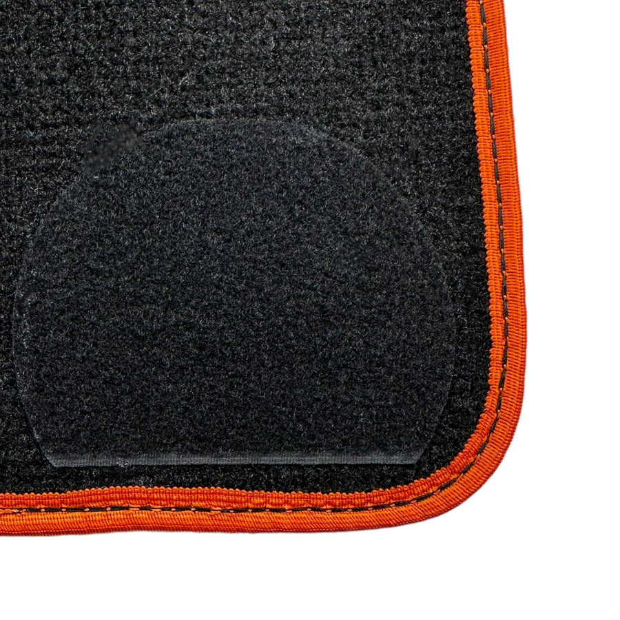 Black Floor Mats For BMW 1 Series F70 | Orange Trim - AutoWin