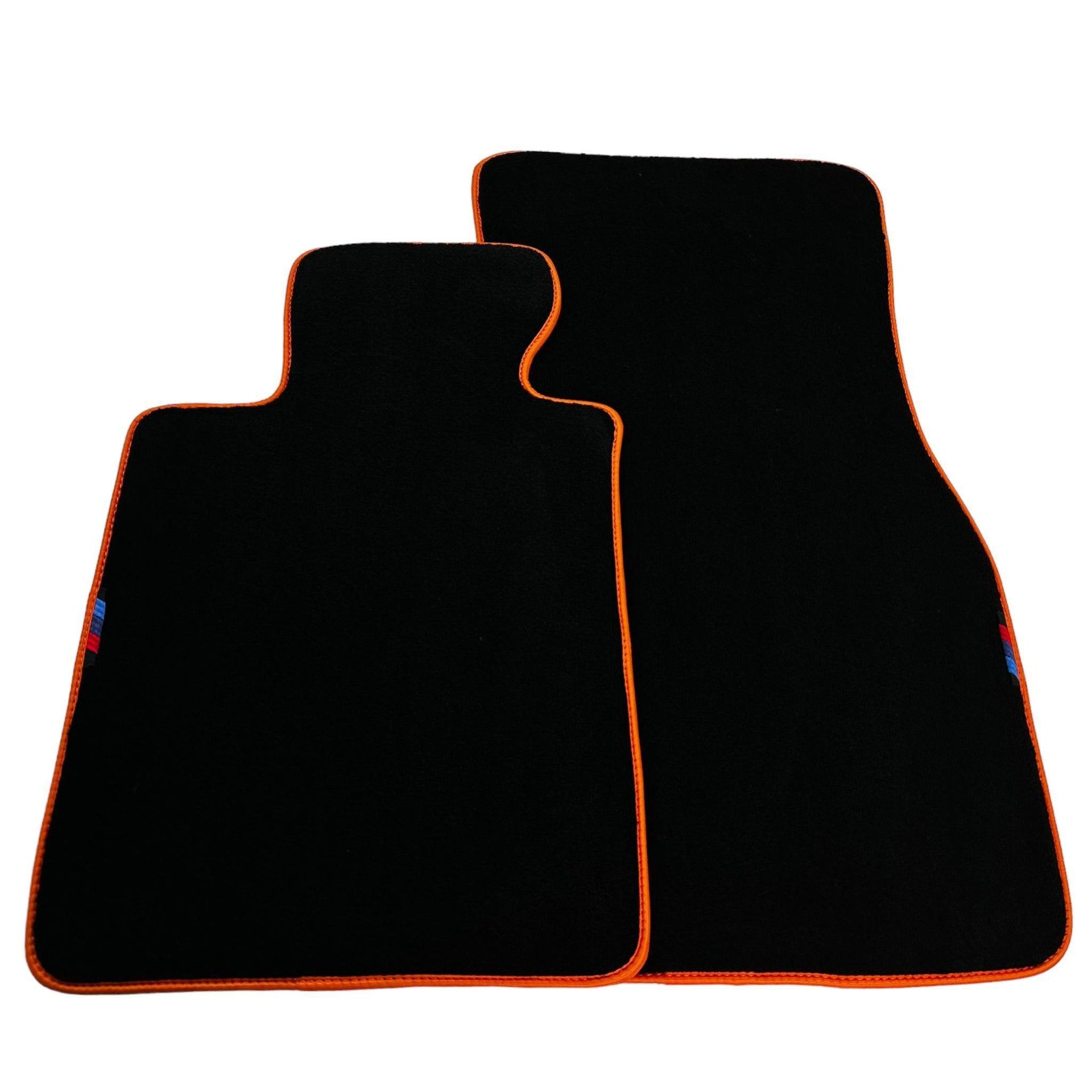 Black Floor Mats For BMW F74 Gran Coupe (2025-2026) | Orange Trim - AutoWin