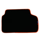 Black Floor Mats For BMW 5 Series G30 | Orange Trim - AutoWin