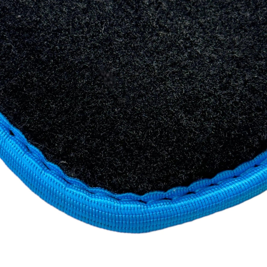 Black Floor Mats For BMW F74 Gran Coupe (2025-2026) | Sky Blue Trim - AutoWin