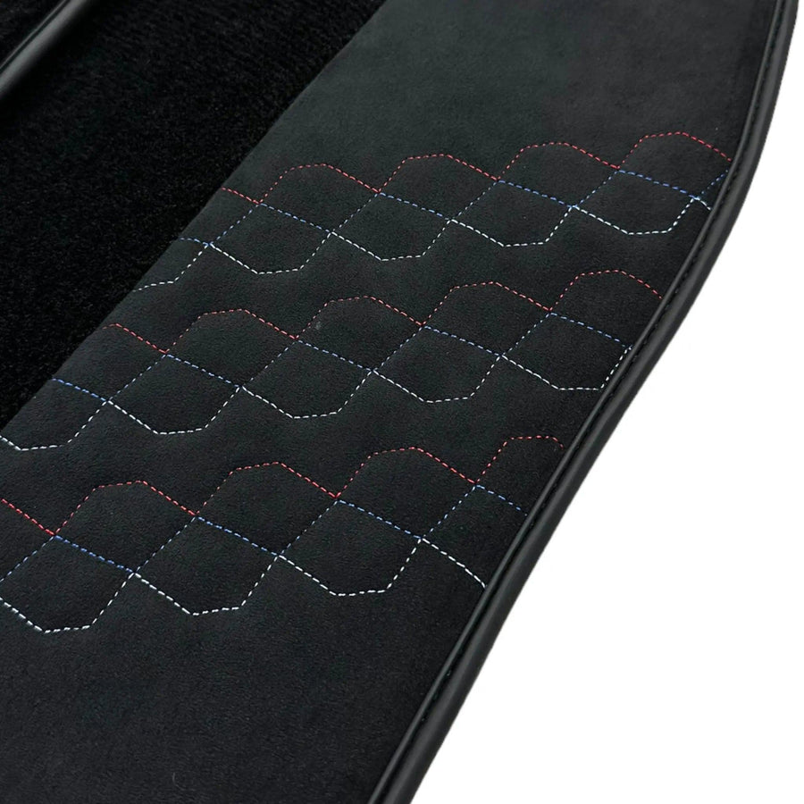 Black Floor Mats for BMW 2 Series U06 (2022-2026) with Alcantara Leather - AutoWin