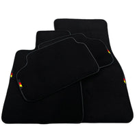 Black Floor Mats For BMW G60 (2023-2026) Sedan with German Flag - AutoWin