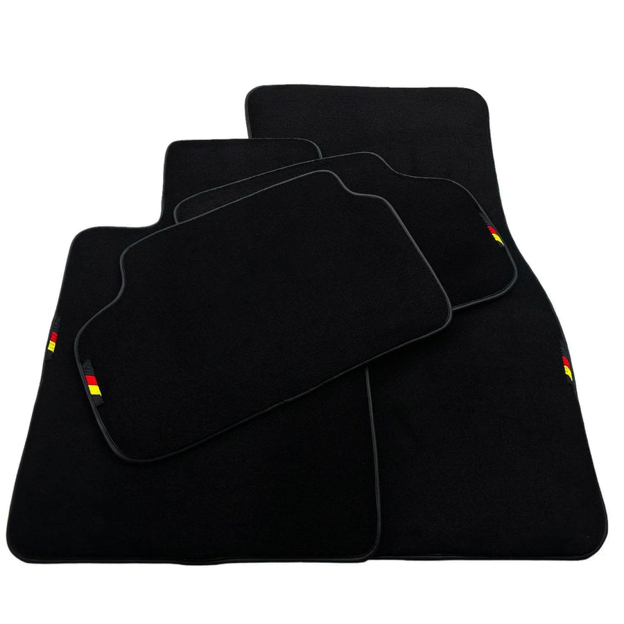 Black Floor Mats For BMW 1 Series F70 with German Flag - AutoWin