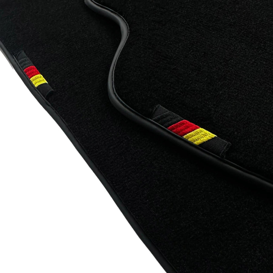 Black Floor Mats For BMW M5 G90 (2023-2026) Sedan with German Flag - AutoWin
