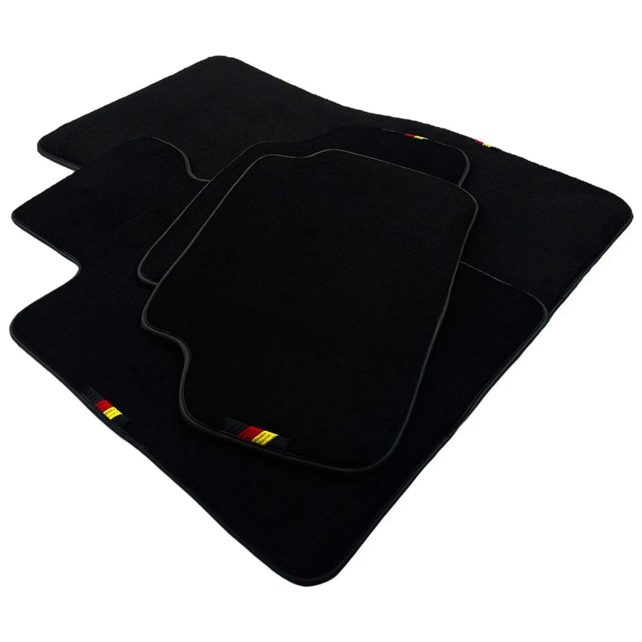 Black Floor Mats For BMW 1 Series F70 with German Flag - AutoWin