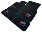 Black Floor Mats For BMW 5 Series G31 Wagon ER56 Design Limited Edition Blue Trim - AutoWin