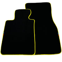 Black Floor Mats For BMW 2 Series | Yellow Trim - AutoWin