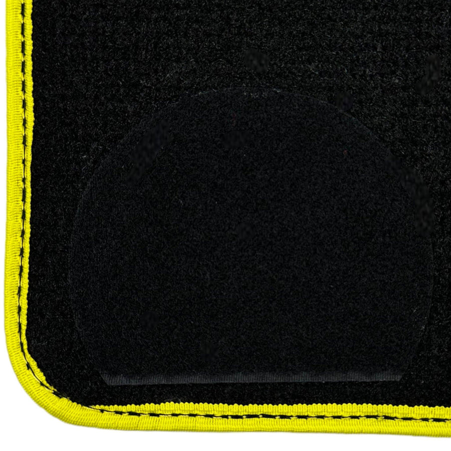 Black Floor Mats For BMW 2 Series | Yellow Trim - AutoWin