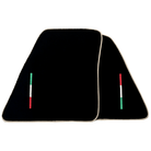 Black Floor Mats for Ferrari 296 GTS (2022-2024) with Beige Trim - AutoWin