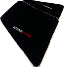 Black Floor Mats for Ferrari 296 GTB (2022-2024) with Beige Trim - AutoWin
