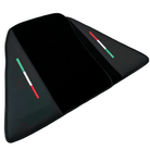 Black Floor Mats for Ferrari 296 GTB (2022-2024) with Leather - AutoWin