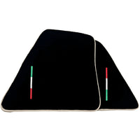 Black Floor Mats for Ferrari 296 GTB (2022-2027) with Beige Trim