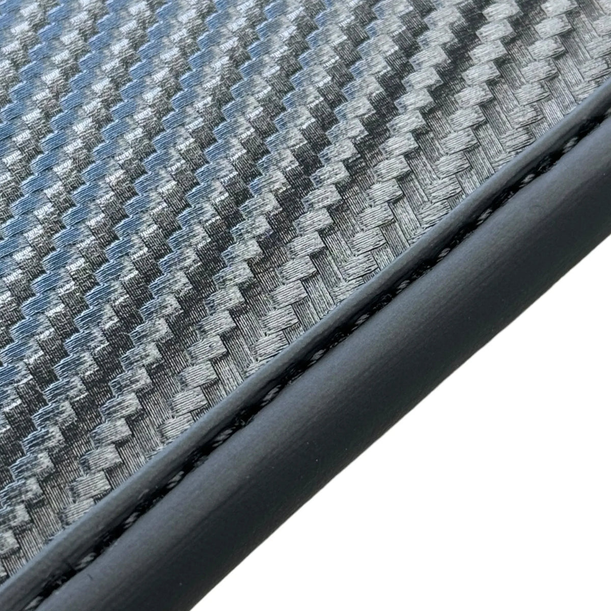 Black Floor Mats for Ferrari 296 GTB (2022-2027) with Carbon Fiber