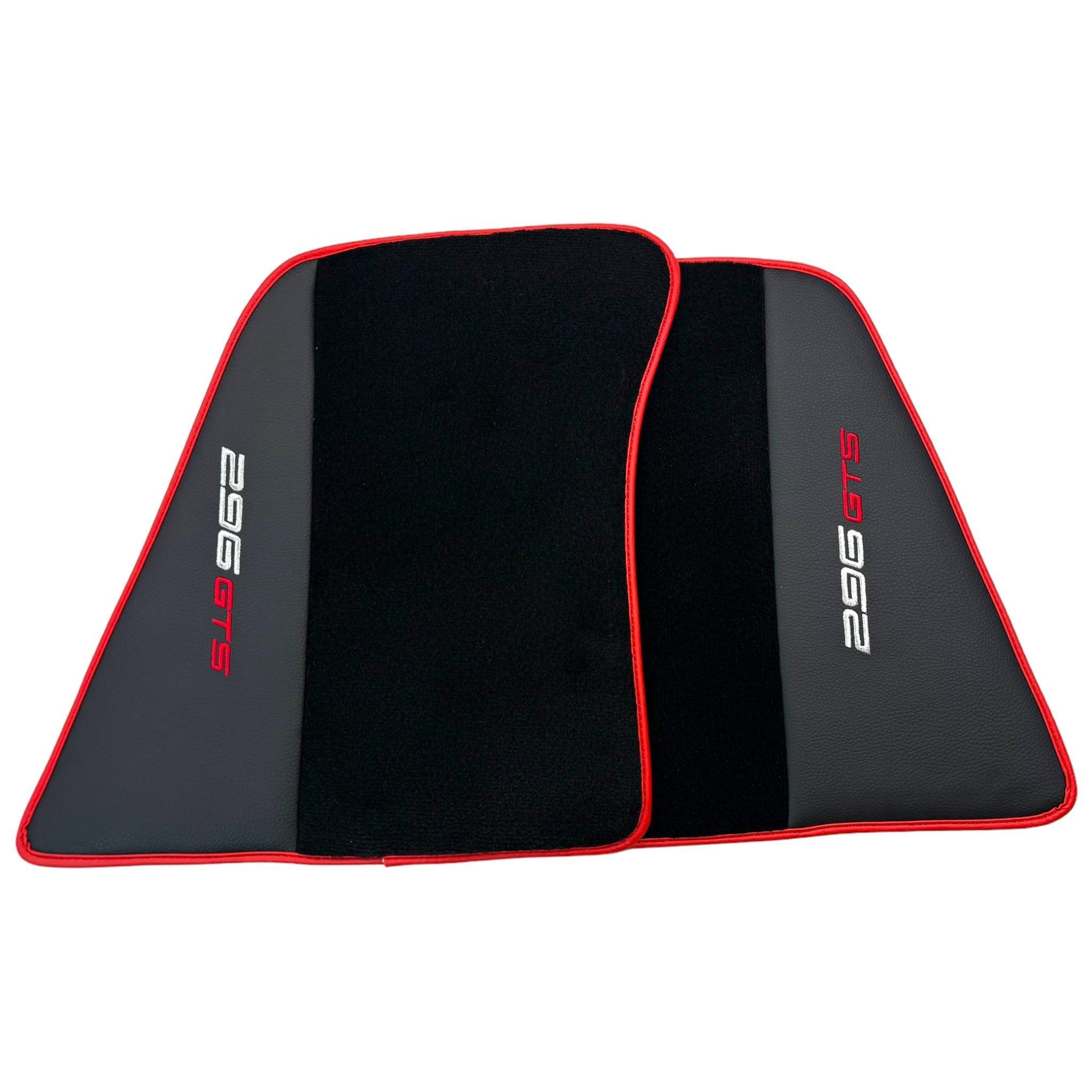 フェラーリ 296 (2022-2025) 用カスタム高級レザーフロアマット | AutoWin