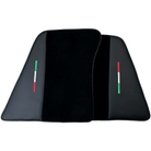 Black Floor Mats for Ferrari 296 GTS (2022-2024) with Leather - AutoWin