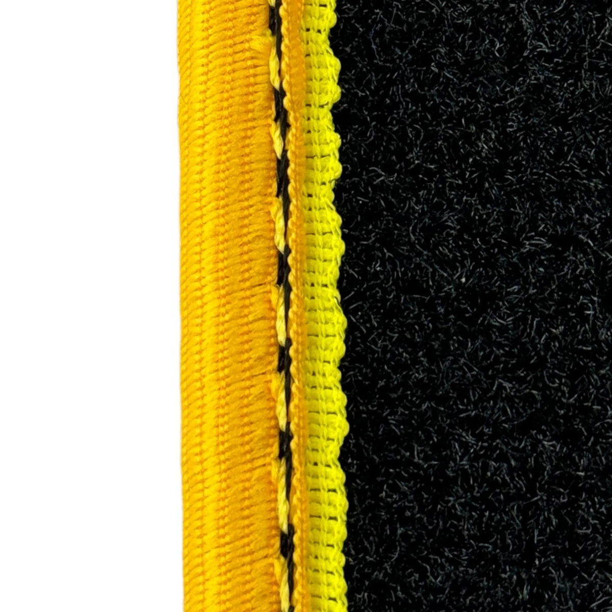 Premium Black Floor Mats for Ferrari 296 GTS (2022-2027) with Yellow Trim