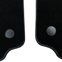 Black Floor Mats for Ferrari 458 GT2 (2012-2015) with Crema Nappa Leather | Italian Edition