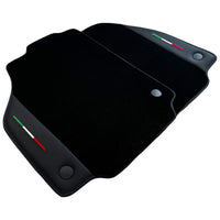 Black Floor Mats for Ferrari 458 GT2 (2012-2015) With Leather