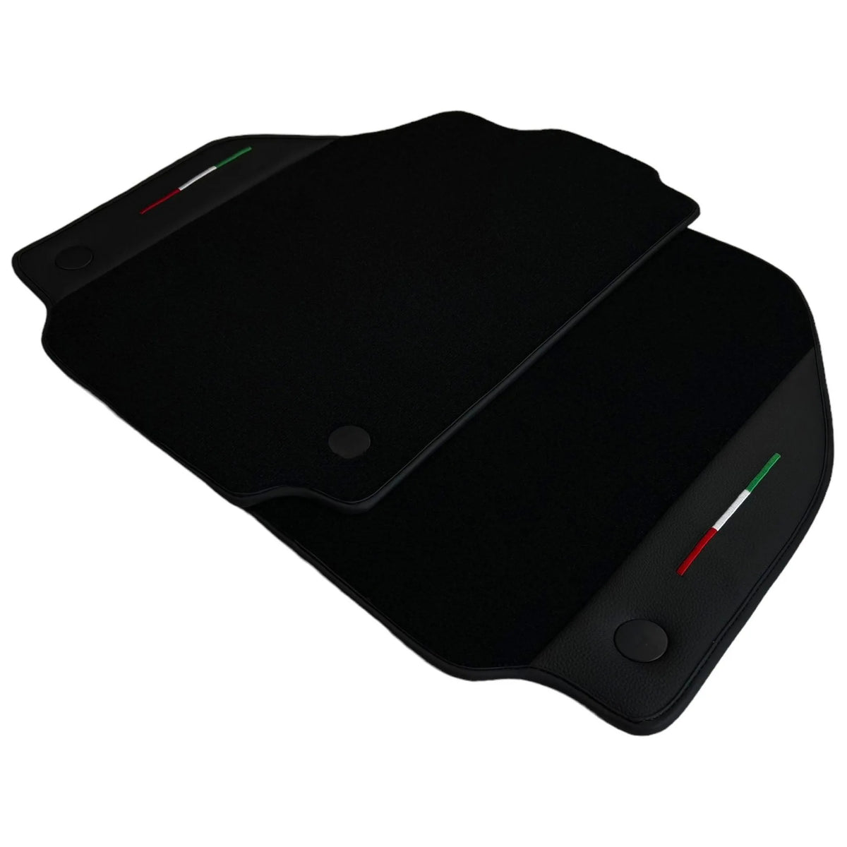 Black Floor Mats for Ferrari 458 GT2 (2012-2015) With Leather
