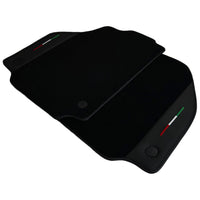 Black Floor Mats for Ferrari 458 GT2 (2012-2015) With Leather