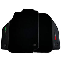Black Floor Mats for Ferrari 458 GT2 (2012-2015) With Leather