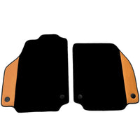 Black Floor Mats for Ferrari 458 Italia (2009-2015) with Beige Nappa Leather