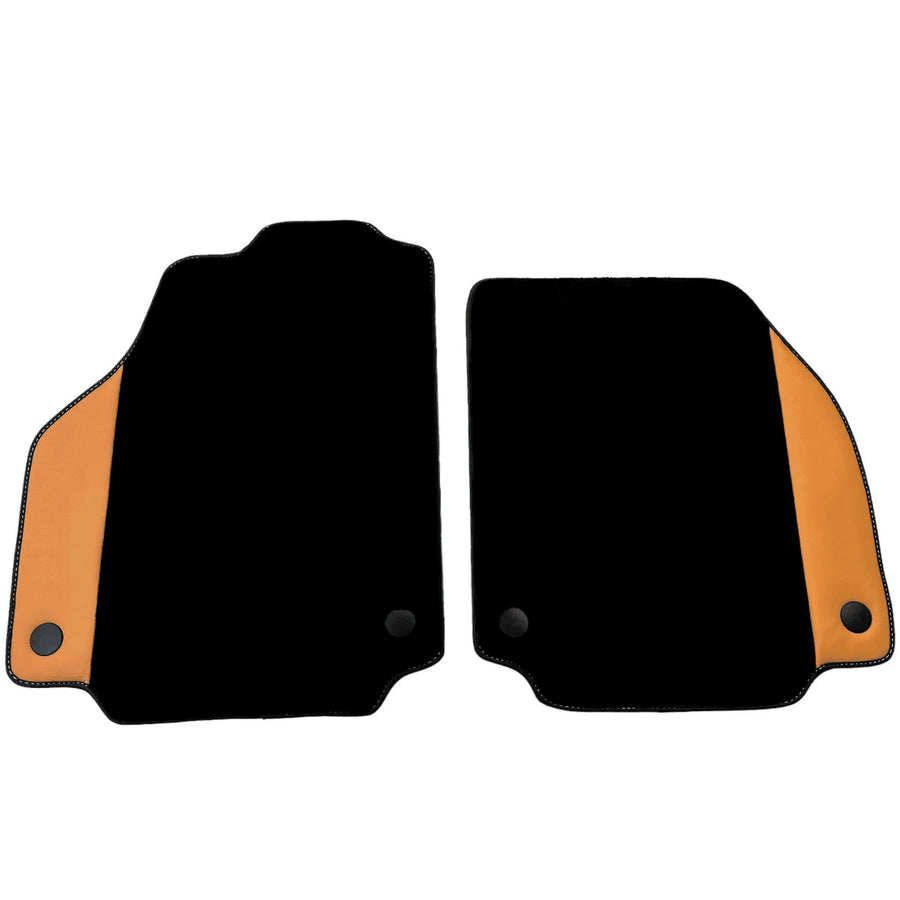 Black Floor Mats for Ferrari 458 Italia (2009-2015) with Beige Nappa Leather