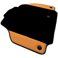Black Floor Mats for Ferrari 458 Italia (2009-2015) with Beige Nappa Leather